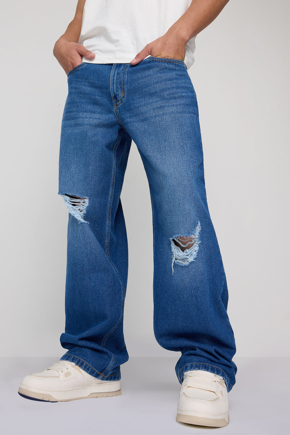 8JULY24_16522-Edit_04335dd6-4040-41cc-b8c4-4529fed66a70.jpg Urban Distressed Street Fit Oversized Wide Denim Jeans for Men - Image 1