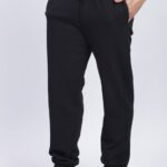 Black Winter Essential Classic Track Pants for Men