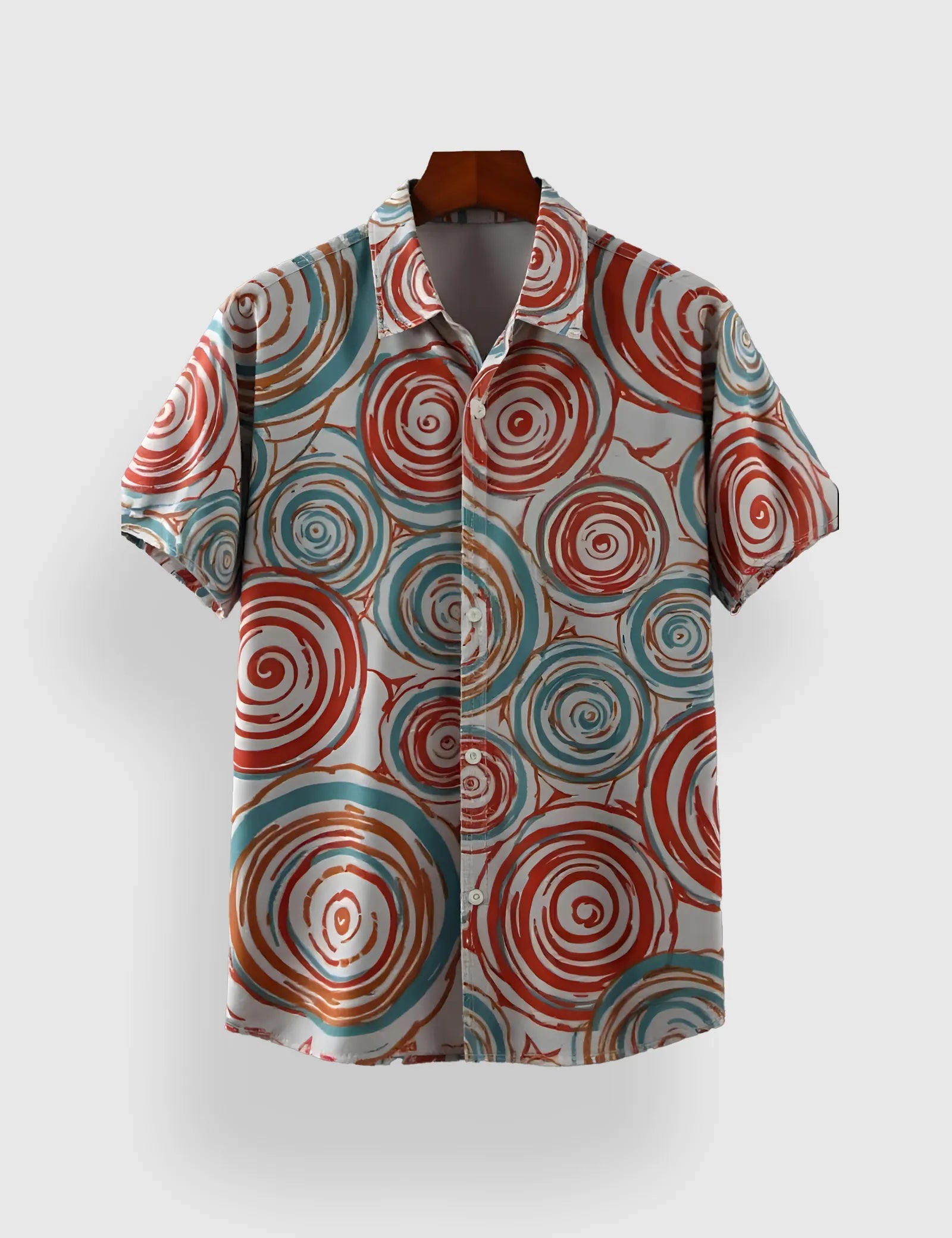 MULTI_MANDALA_ROUND_4.jpg Mlti Round Mandala Men’s Half Sleeves Printed Shirt Exclusive - Image 1